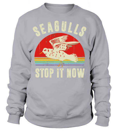 Unique Vintage Retro Style Seagulls Bird Lover Sto Sweatshirt Unisex