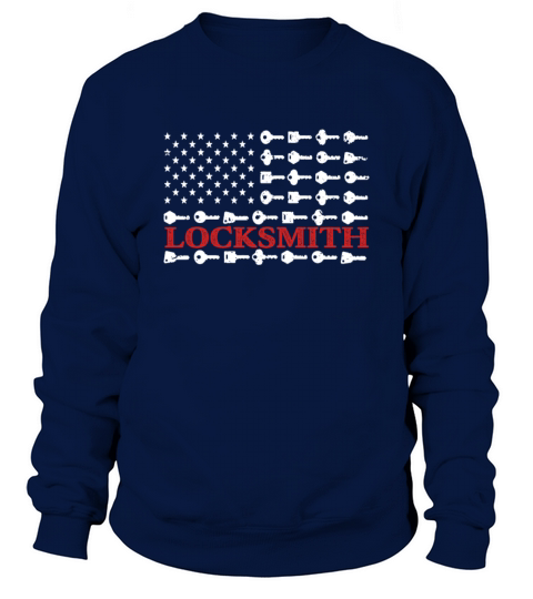 US Flag Patriotic Locksmith Lock Picking Sweatshirt Unisex