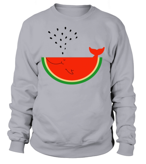 Watermelon Whale Sweatshirt Unisex