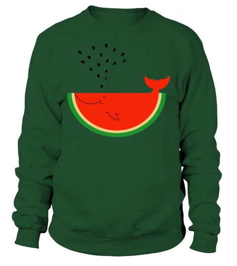 Watermelon Whale Sweatshirt Unisex