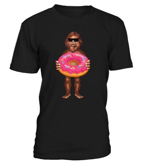 Bigfoot Donut Funny Donut Lover Yeti Big Foot T-Shirt Unisex