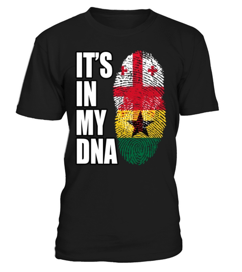Ghanaian And Georgian Mix Heritage DNA Flag T-Shirt Unisex