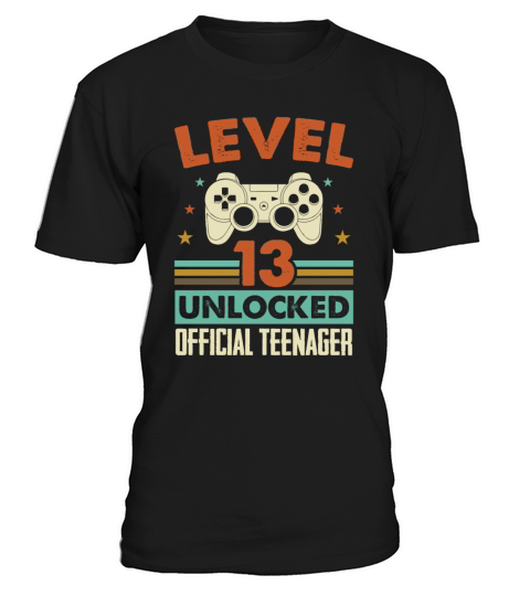 Level 13 Unlocked Official Teenager 13th Birthday T-Shirt Unisex