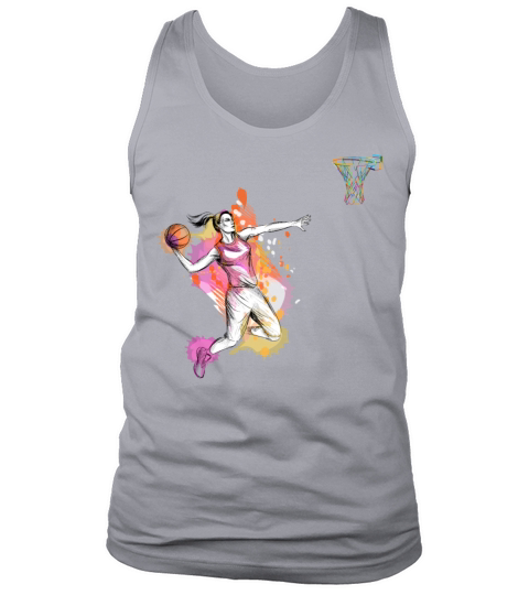 Basketball Girl DIY Vintage Color Girl Basketball Tank Top Unisex