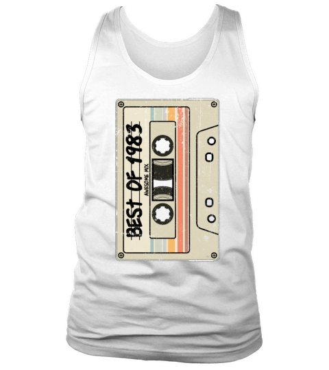 Best of 1983 Cassette Tape Birthday Tank Top Unisex