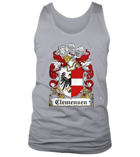 Clemensen Family Crest Danish Family Crests Tank Top Unisex