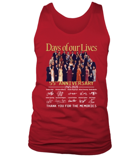 Days of our Lives 55th Anniversary 1965-2020 signatures shirt Tank Top Unisex
