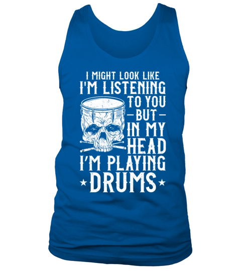 Drummer Drum Set Vintage I Might Tank Top Unisex