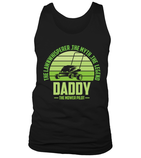 Funny Daddy Lawn Mowing Shirt Lawn Mower Mow Summe Tank Top Unisex