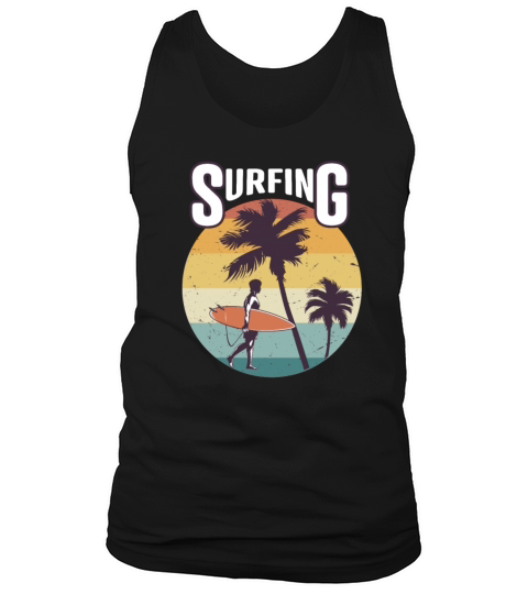 Funny Surfing T-Shirt Design Tank Top Unisex