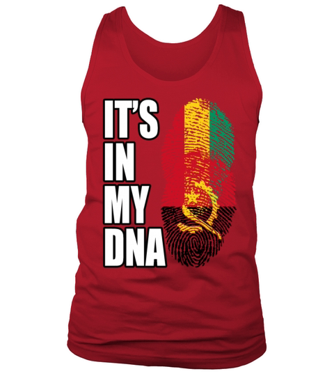 Guinean And Angolan Mix Heritage DNA Flag Tank Top Unisex