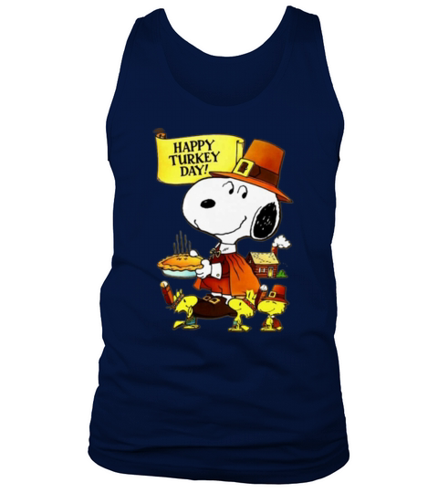 Happy Turkey Day Snoopy And Woodstock Thanksgiving Day shirt - Unisex Long Sleeve Tank Top Unisex