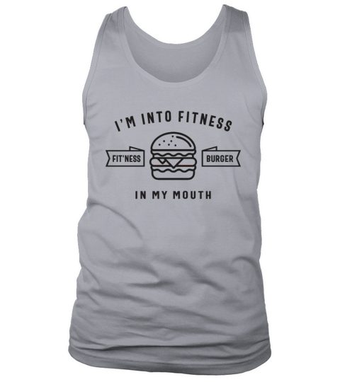 Im Into Fitness Fitness Burger In My Mouth Tank Top Unisex