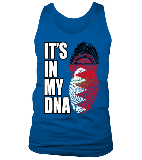 Malawian And Bahraini Mix Heritage DNA Flag Tank Top Unisex