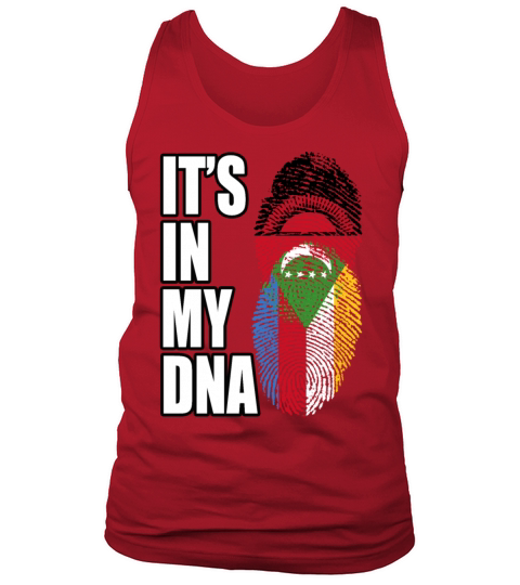 Malawian And Comoran Mix Heritage DNA Flag Tank Top Unisex