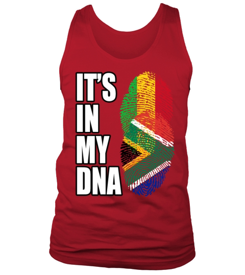 Malian And South African Mix Heritage DNA Flag Tank Top Unisex