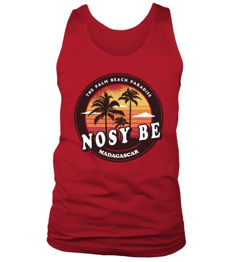 Nosy Be Madagascar Beach Design Tank Top Unisex