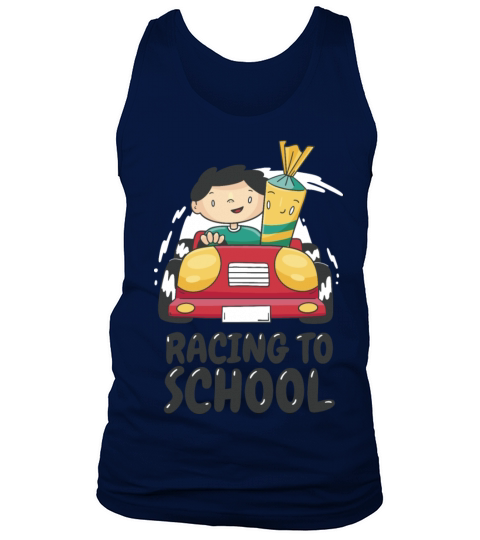 Racing to school Racing to school gift inspiration Tank Top Unisex
