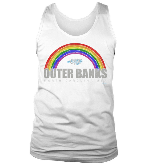 Rainbow Outer Banks OBX North Carolina USA Vintage Tank Top Unisex