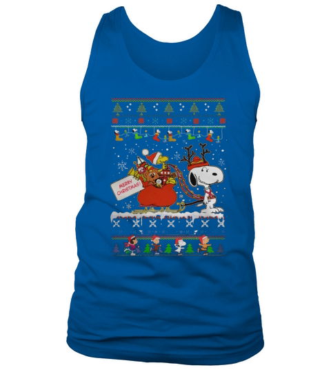 Snoopy Xmas Tshirt Tank Top Unisex