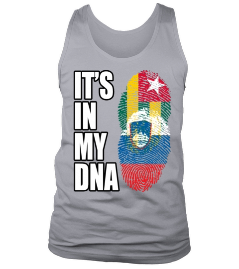 Togolese And Slovenian Mix Heritage DNA Flag Tank Top Unisex