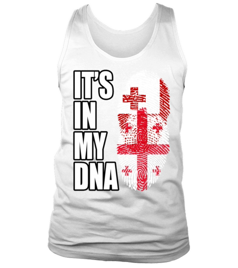 Tongan And Georgian Mix Heritage DNA Flag Tank Top Unisex