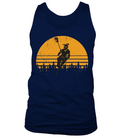 Vintage Retro Lacrosse Tank Top Unisex