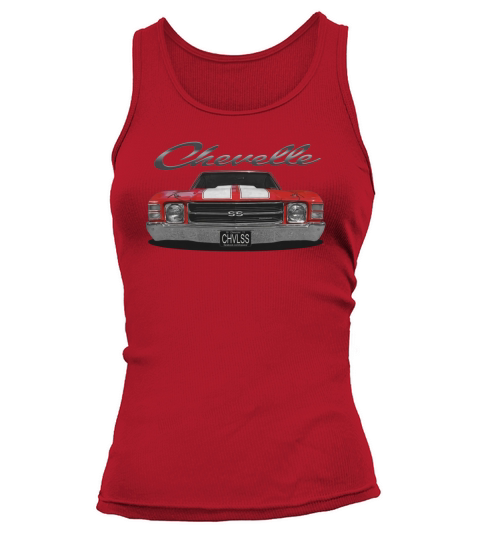1971 Chevelle Front Red Tank top Woman