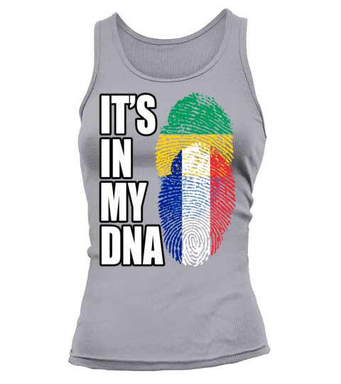 Gambian And French Mix Heritage DNA Flag Tank top Woman