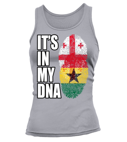 Ghanaian And Georgian Mix Heritage DNA Flag Tank top Woman