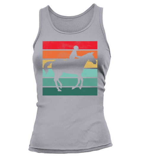 Girls Horse Riding Shirt Vintage Retro Tank top Woman