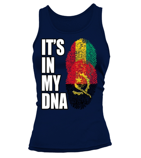 Guinean And Angolan Mix Heritage DNA Flag Tank top Woman