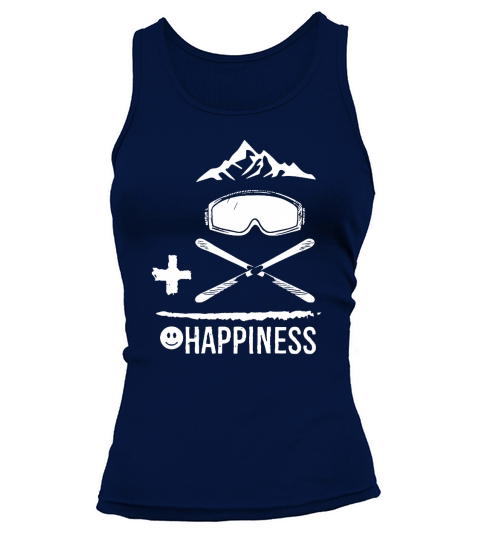 HAPPINESS WITH SKIING Tank top Woman