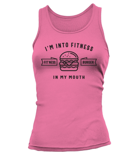 Im Into Fitness Fitness Burger In My Mouth Tank top Woman