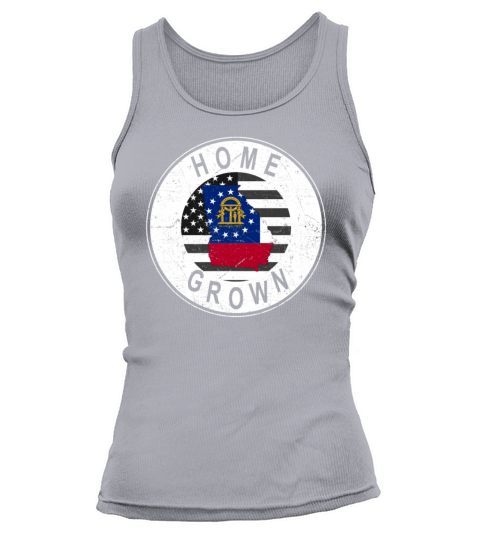 Land Map America US Flag Home Grown Georgia Tank top Woman