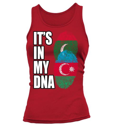 Maldivian And Azerbaijani Mix Heritage DNA Flag Tank top Woman
