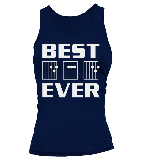 Mens Best Dad Ever Guitar Chords for Musician Father T-Shirt Tank top Woman
