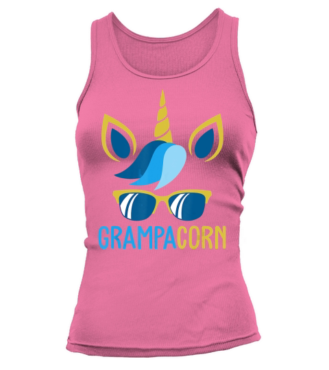 Mens Grampacorn Family Grampa Fathers Day Unicorn T-Shirt Tank top Woman