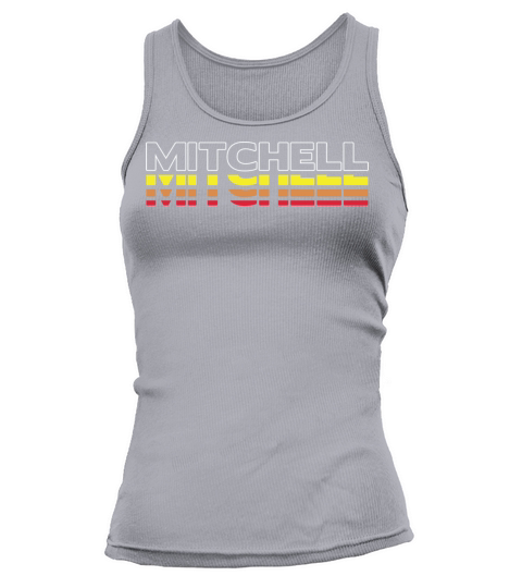 Mitchell First Name Funny Vintage Sunset Mitchell Tank top Woman