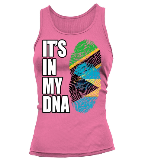 Tanzanian And Bahamian Vintage Heritage DNA Flag Tank top Woman