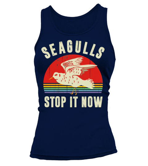 Unique Vintage Retro Style Seagulls Bird Lover Sto Tank top Woman
