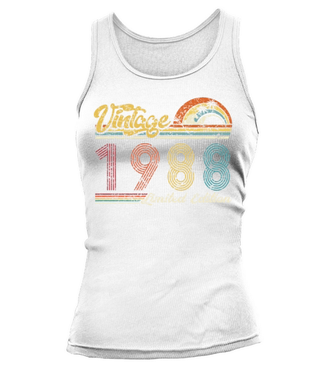 Vintage "Limited Edition" Vintage 1988 Birthday Tank top Woman