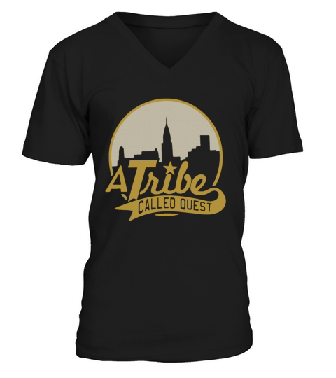 A_Tribe_Called_Quest City Skyline ATCQ T-Shirt V-Neck T-shirt