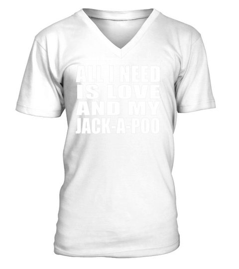All I Need Is Love And My Jack-A-Poo - Bella Flowy Tank V-Neck T-shirt