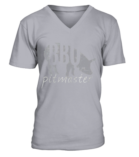 BBQ Pitmaster T Shirt, Pig Grilling Grill Father Day Gift V-Neck T-shirt