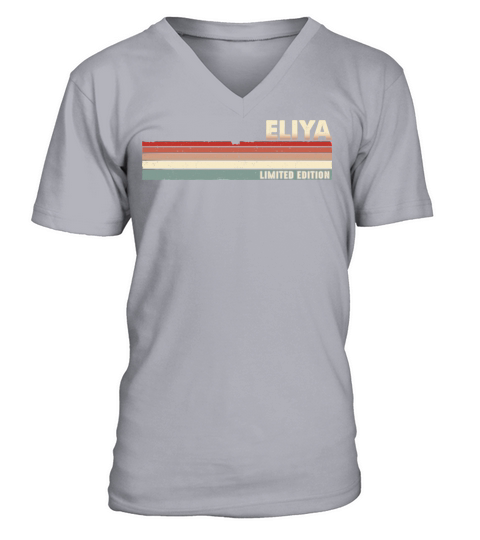 Eliya Funny Retro Vintage Name Surname 80s 90s V-Neck T-shirt