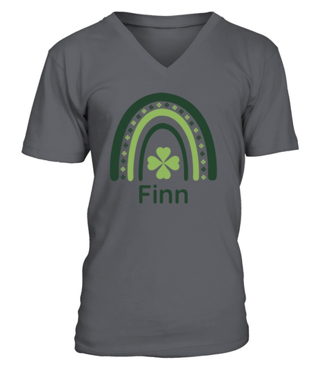 Finn Clover Boho Rainbow V-Neck T-shirt