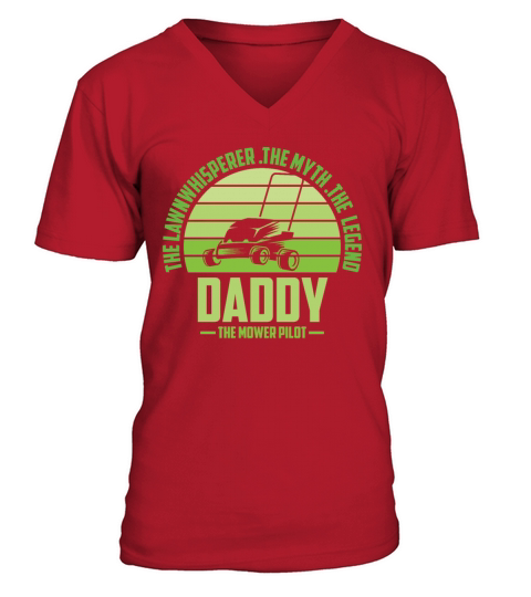 Funny Daddy Lawn Mowing Shirt Lawn Mower Mow Summe V-Neck T-shirt