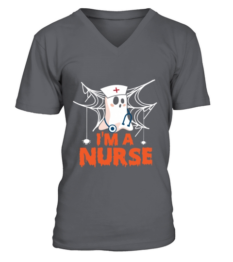 I am a nurse ghost V-Neck T-shirt