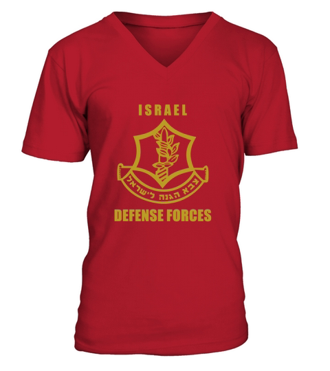 idf shirt israel defense forces zahal israeli army symbol V-Neck T-shirt